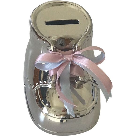 GODINGER Non-Tarnish Nickel Plated Finish Baby Trinket Keepsake Money Bank NIB - Picture 3 of 16